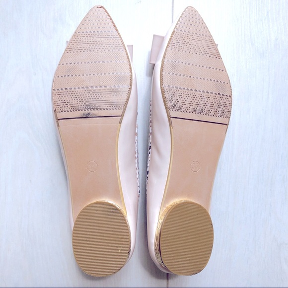 NWOT Pointed flats with Bow - Pink - Picture 4 of 6